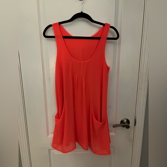 Bright Coral Dress - Picture 1 of 4
